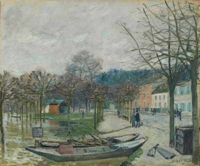Die Flut in Port-Marly, 1876 von Alfred Sisley